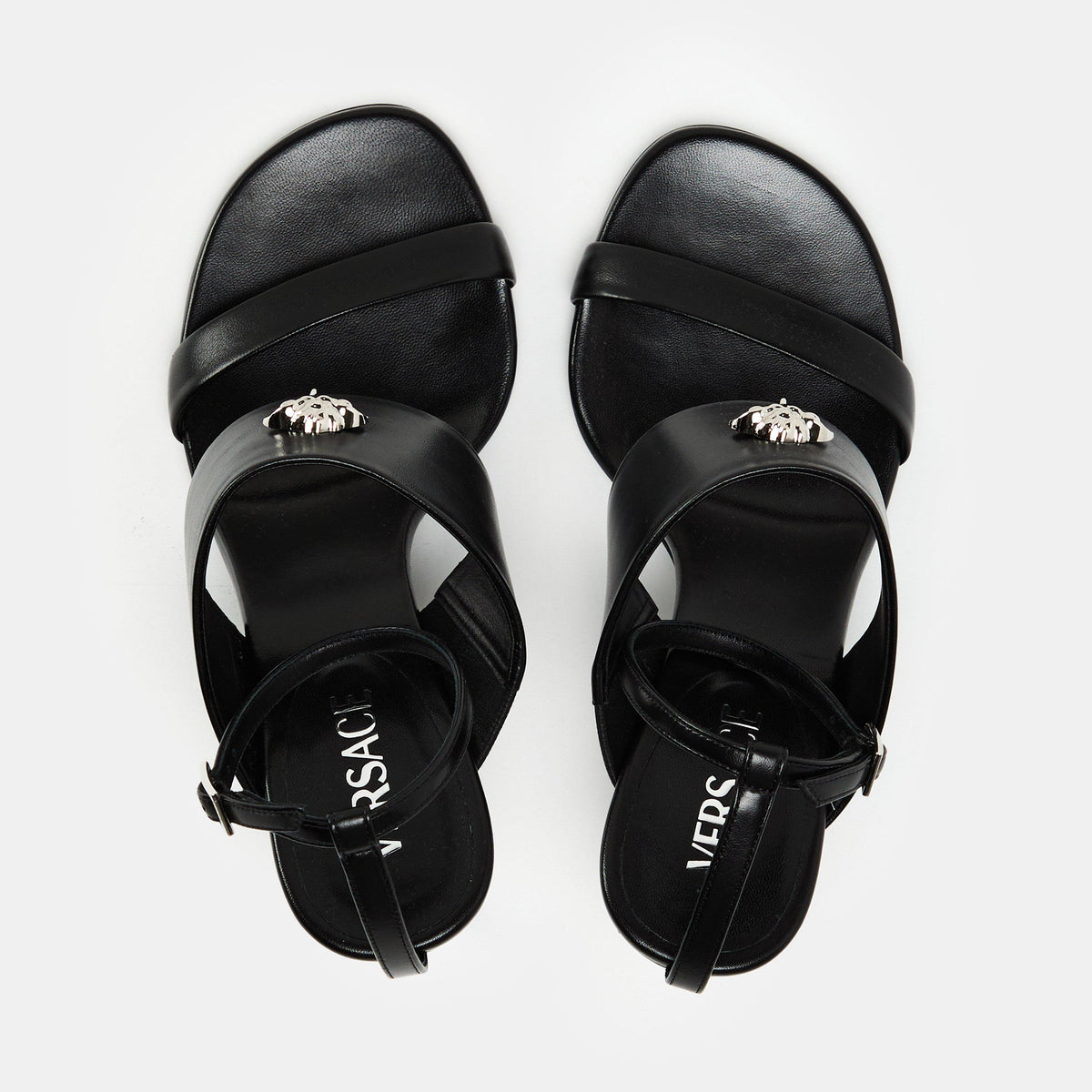 Structured Heel Heeled Sandals