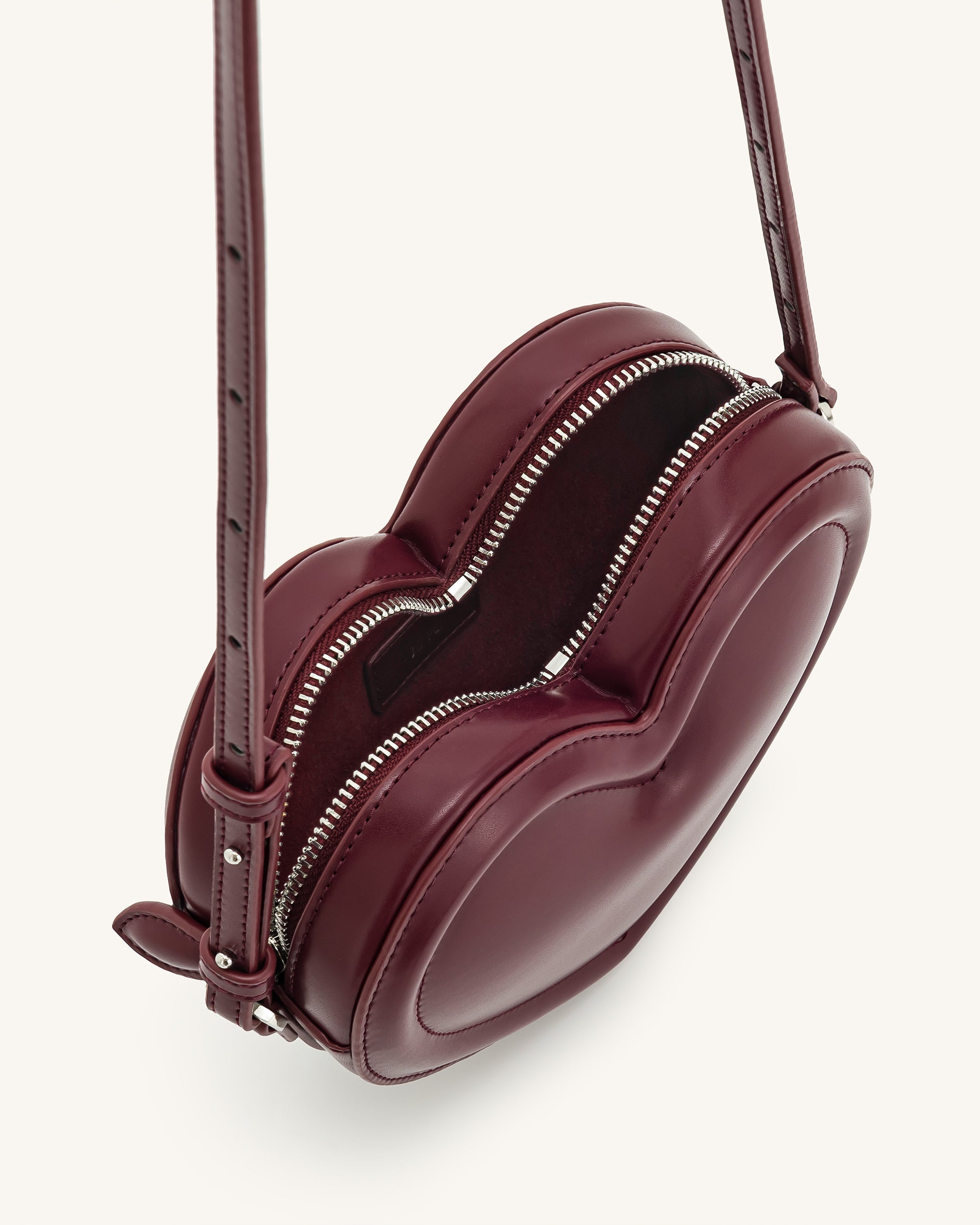 Arlene Heart Shaped Bag - Magenta