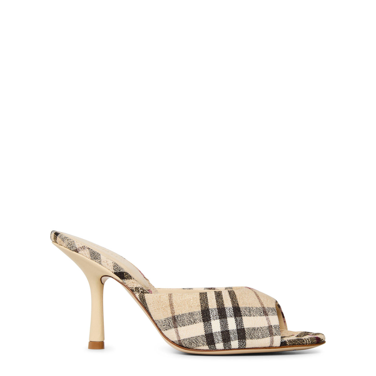 Check 90mm Mews High Mules