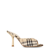 Check 90mm Mews High Mules