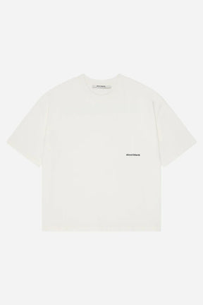 Box t-shirt - oat/estate blue