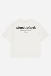 Box t-shirt - oat / black