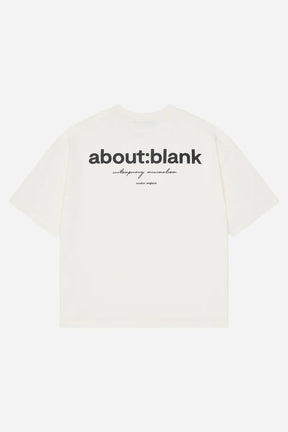 Box t-shirt - oat / black