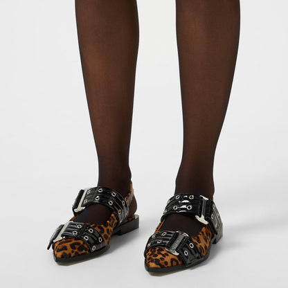 Grand Ave Buckle Ballet Pumps