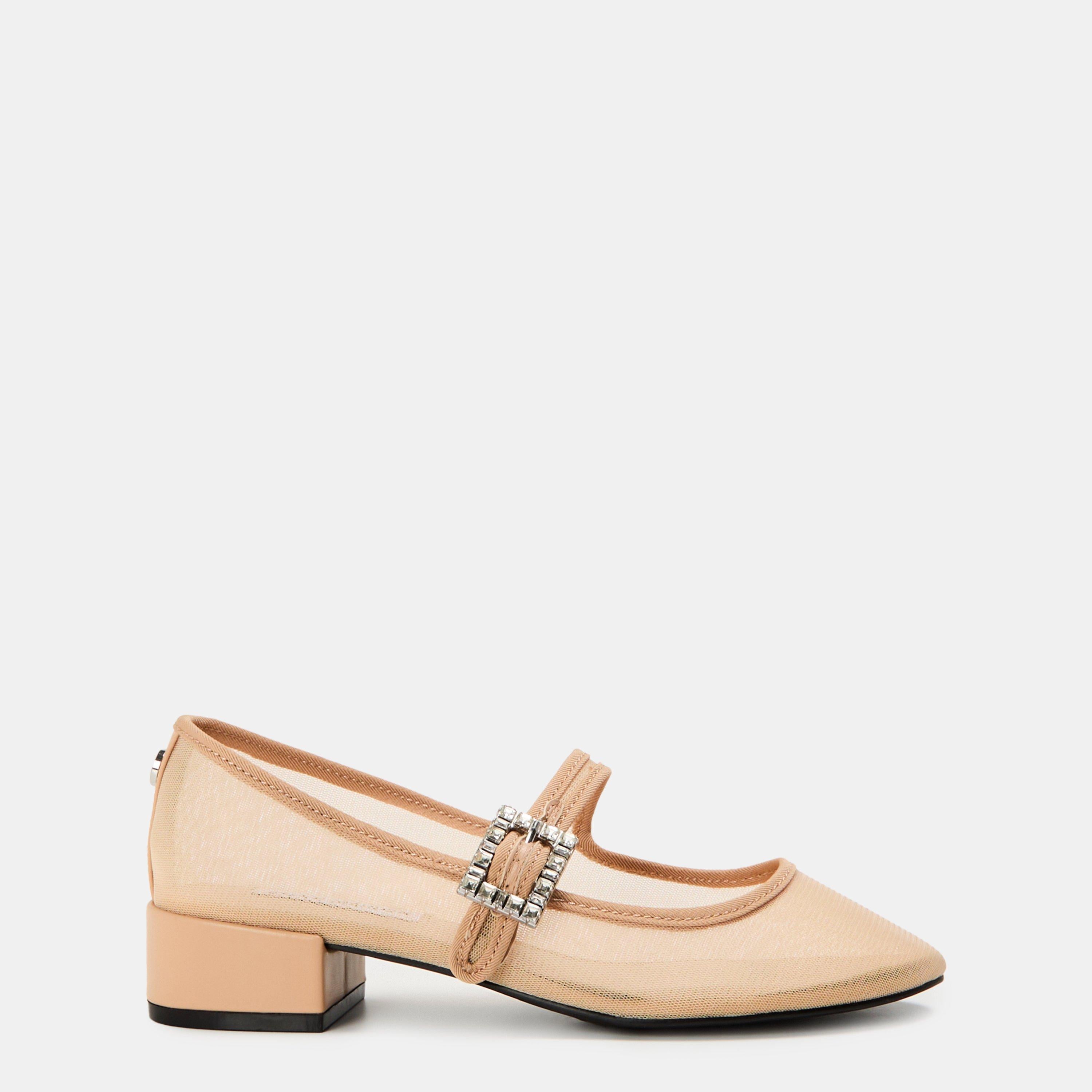 Champaign Block Heel Court Shoes