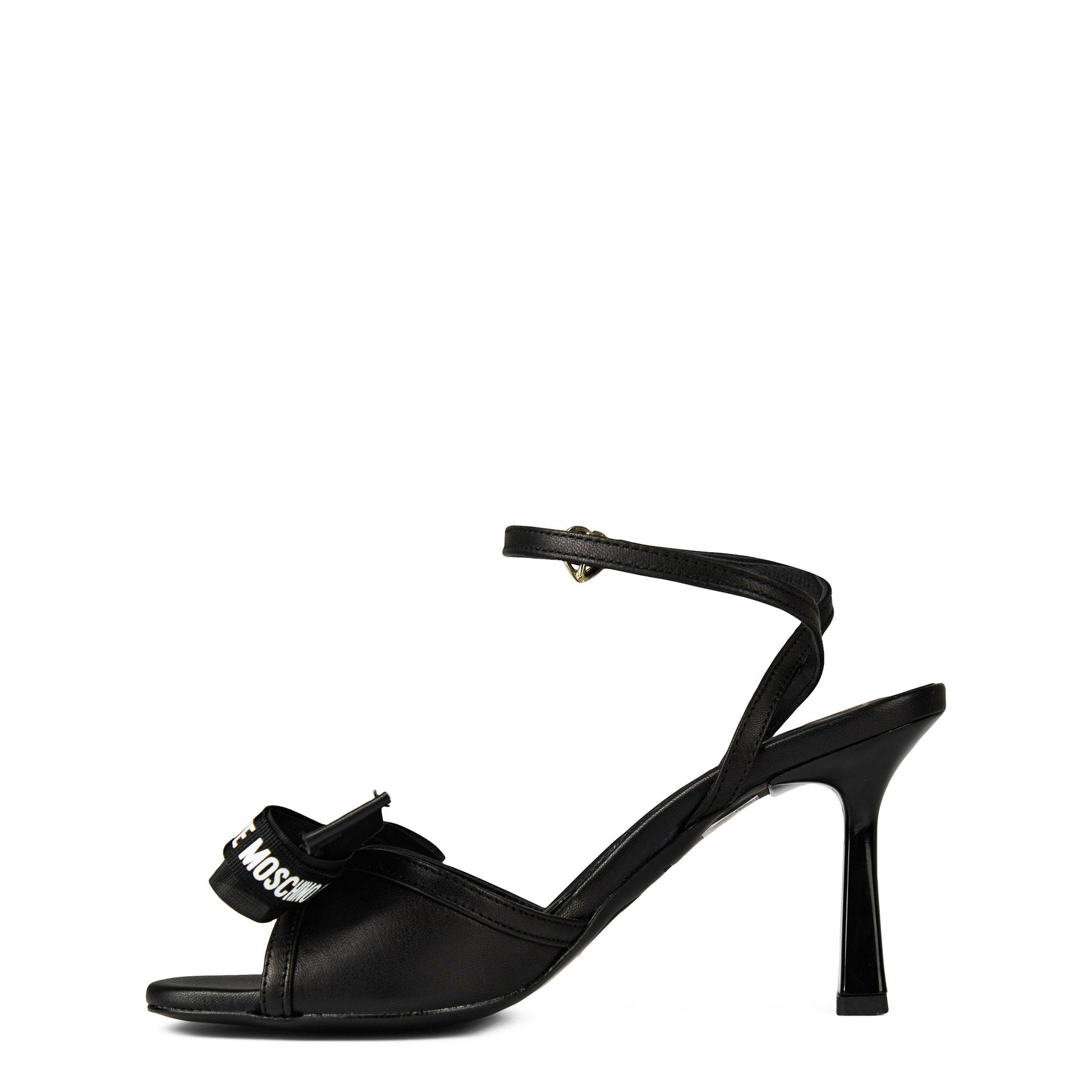 Logo Bow Heeled Sandals