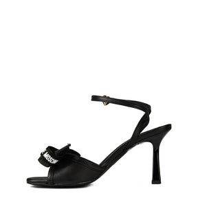 Logo Bow Heeled Sandals
