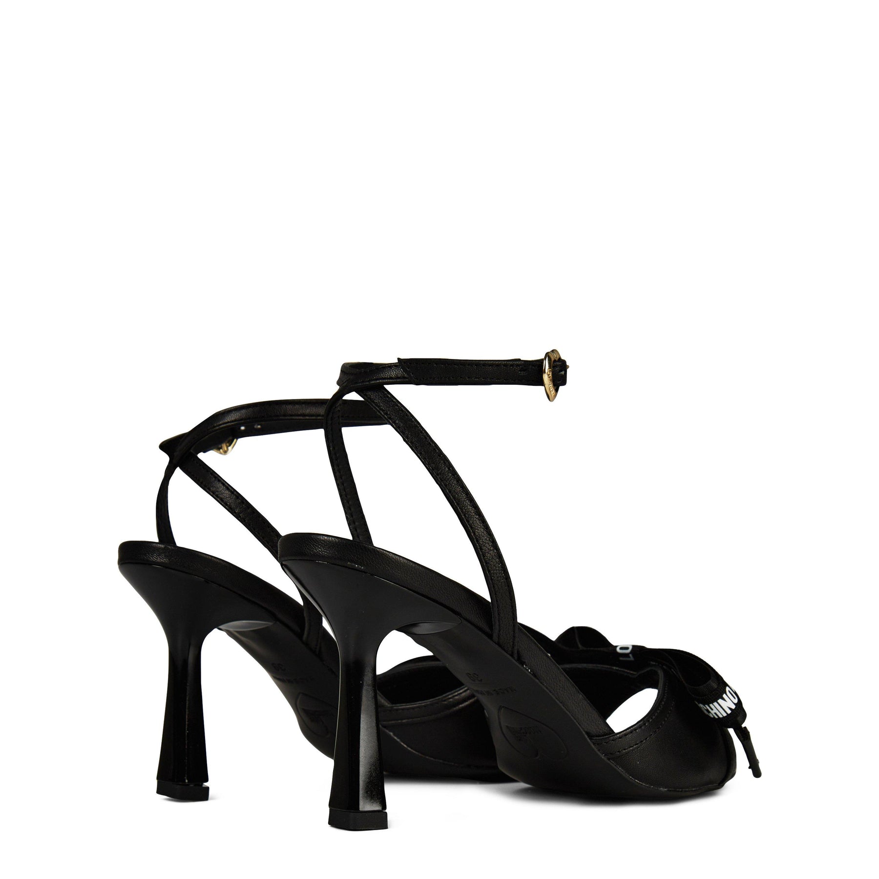 Logo Bow Heeled Sandals