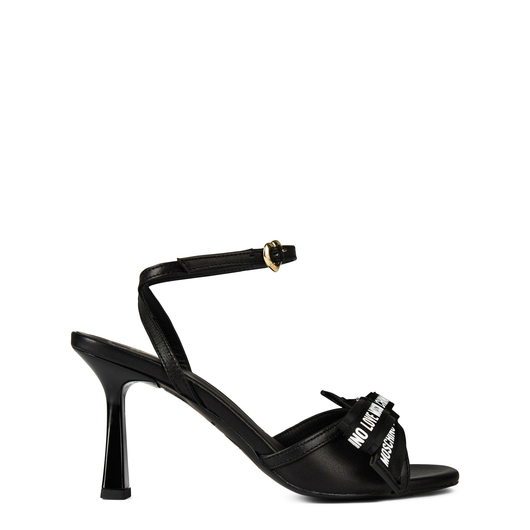 Logo Bow Heeled Sandals