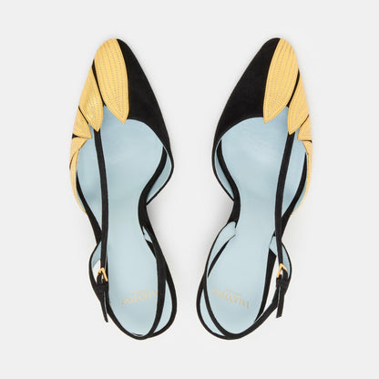 Folie Structured Slingbacks