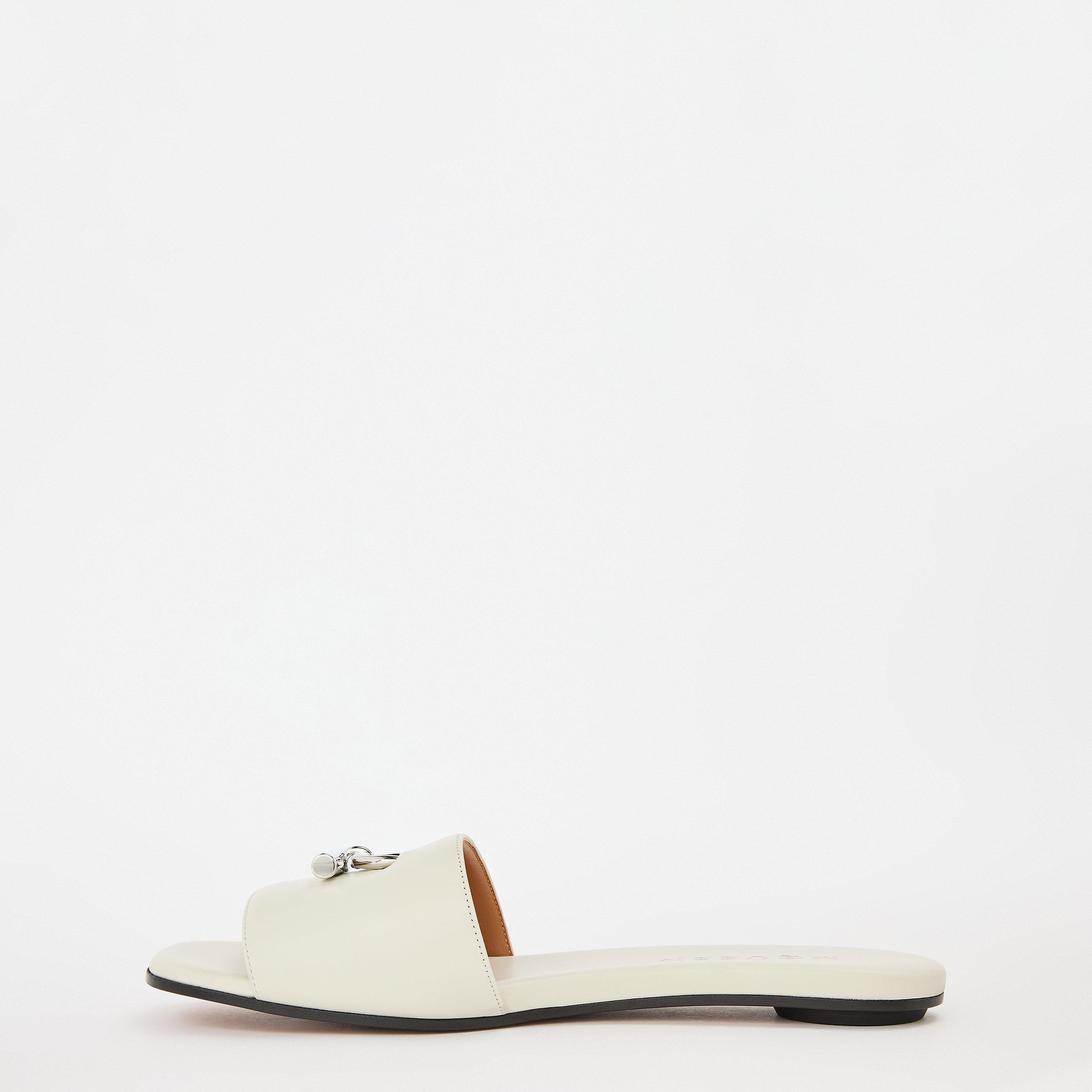 Alex Leather Flat Sandals