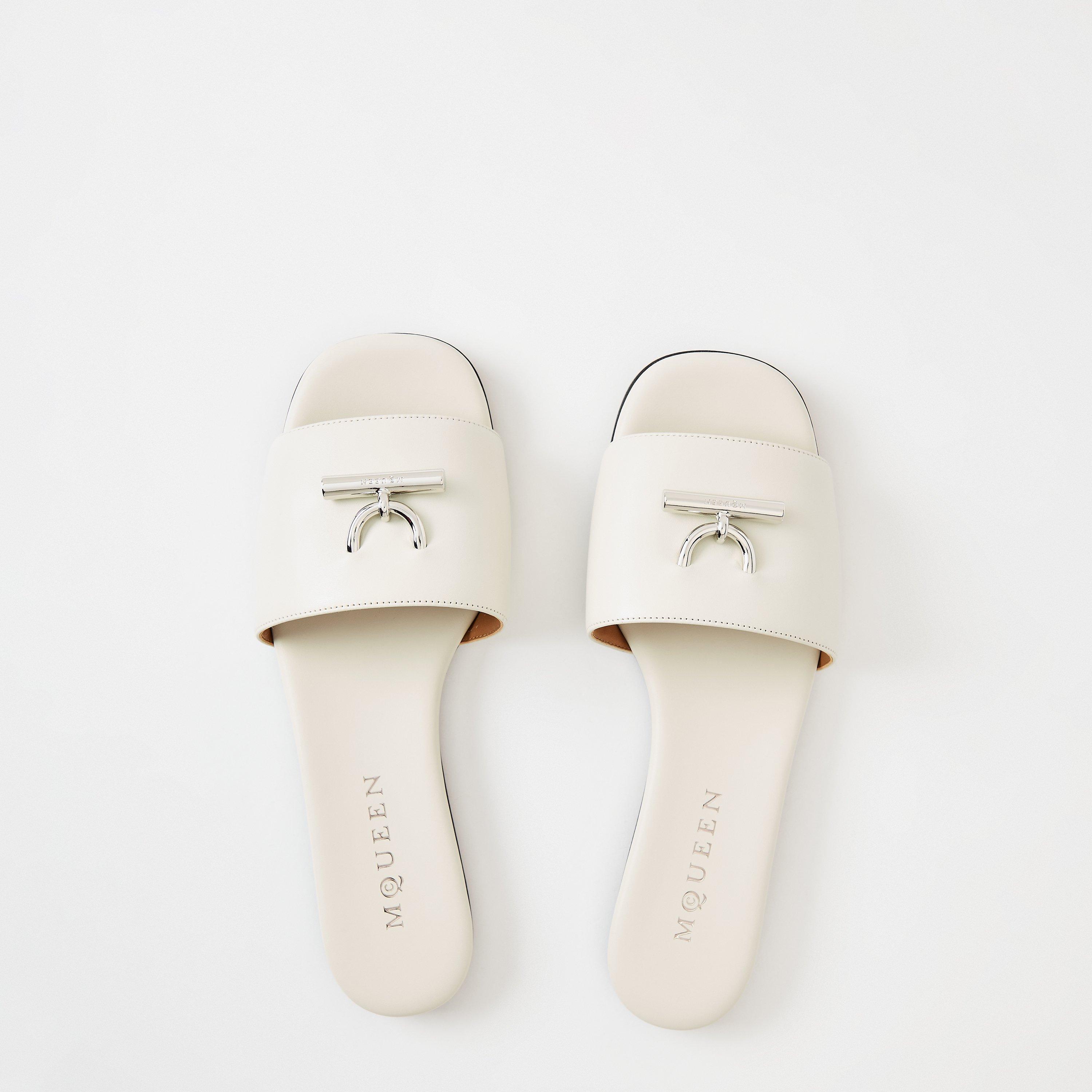 Alex Leather Flat Sandals