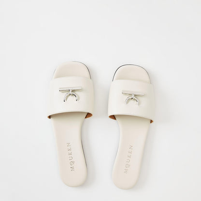 Alex Leather Flat Sandals