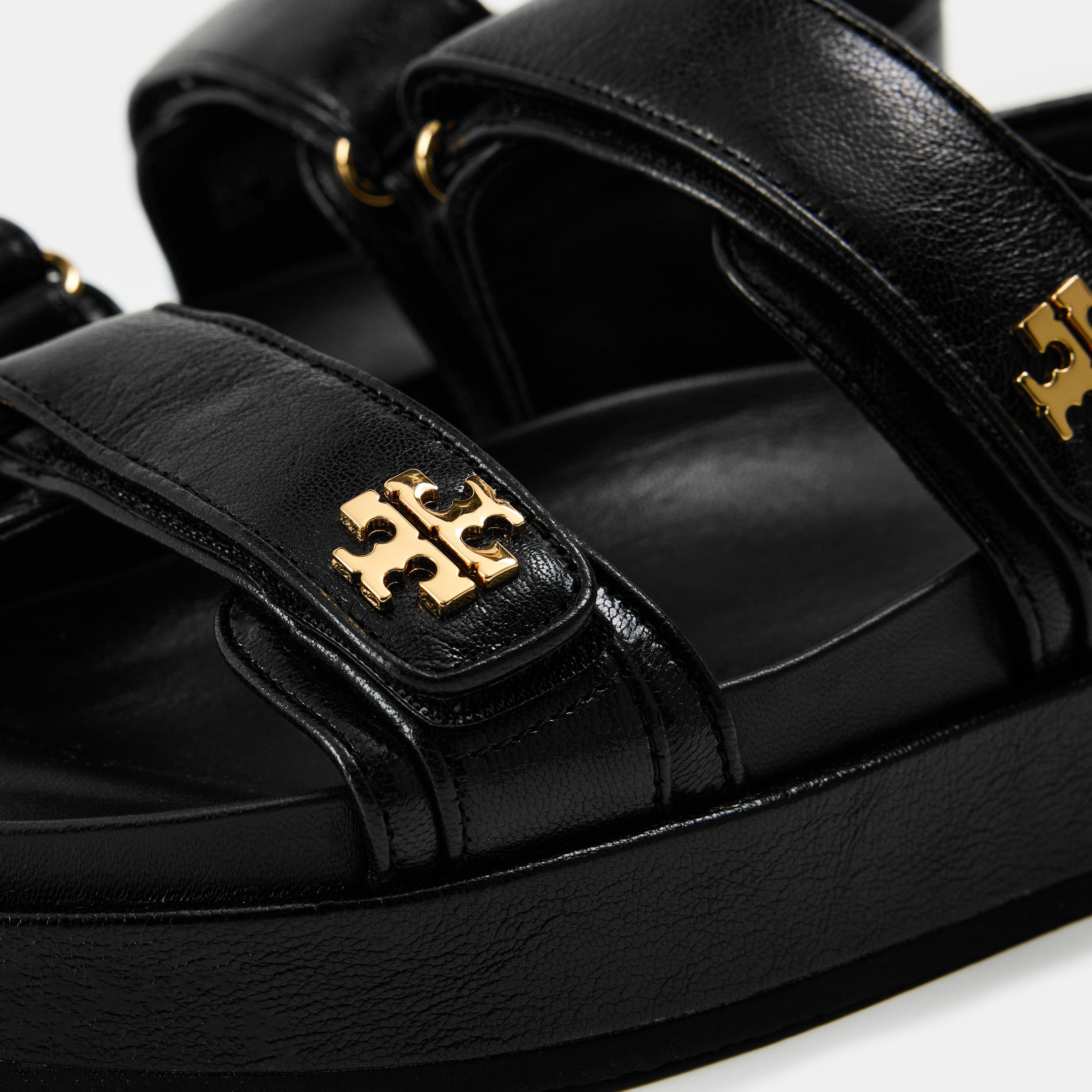 Kira Leather Flat Sandals
