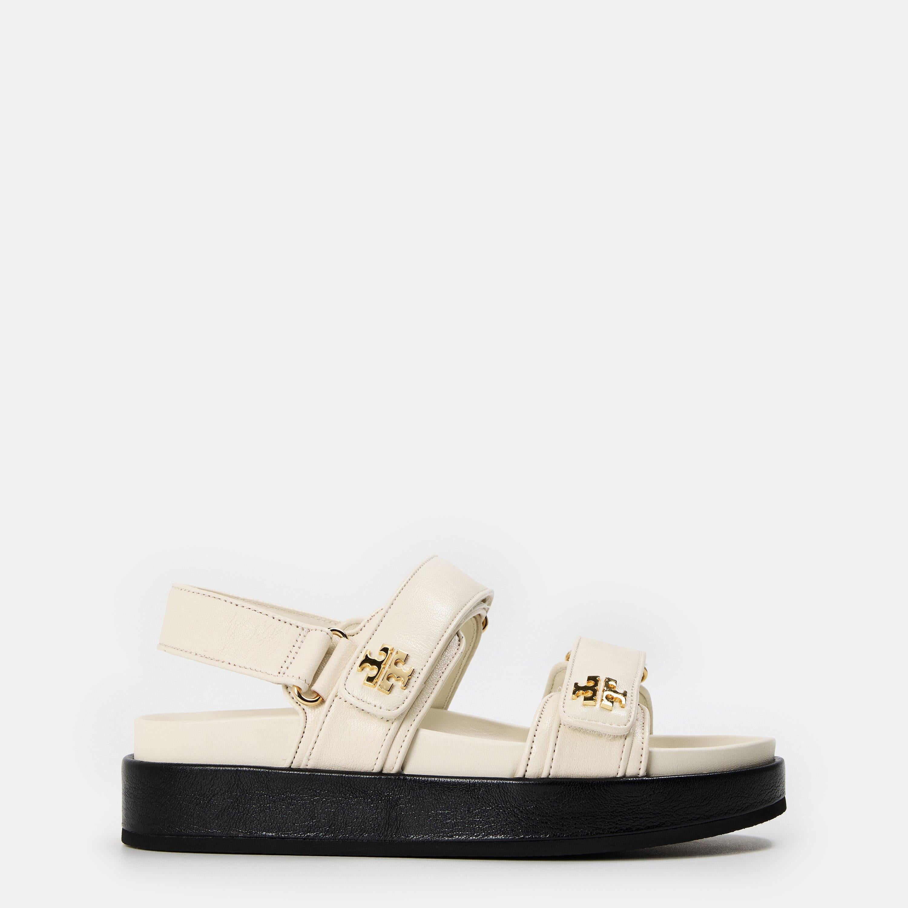 Kira Leather Flat Sandals