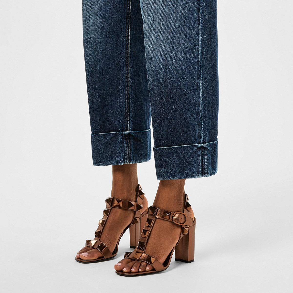 Roman Stud Calfskin 90mm Sandals