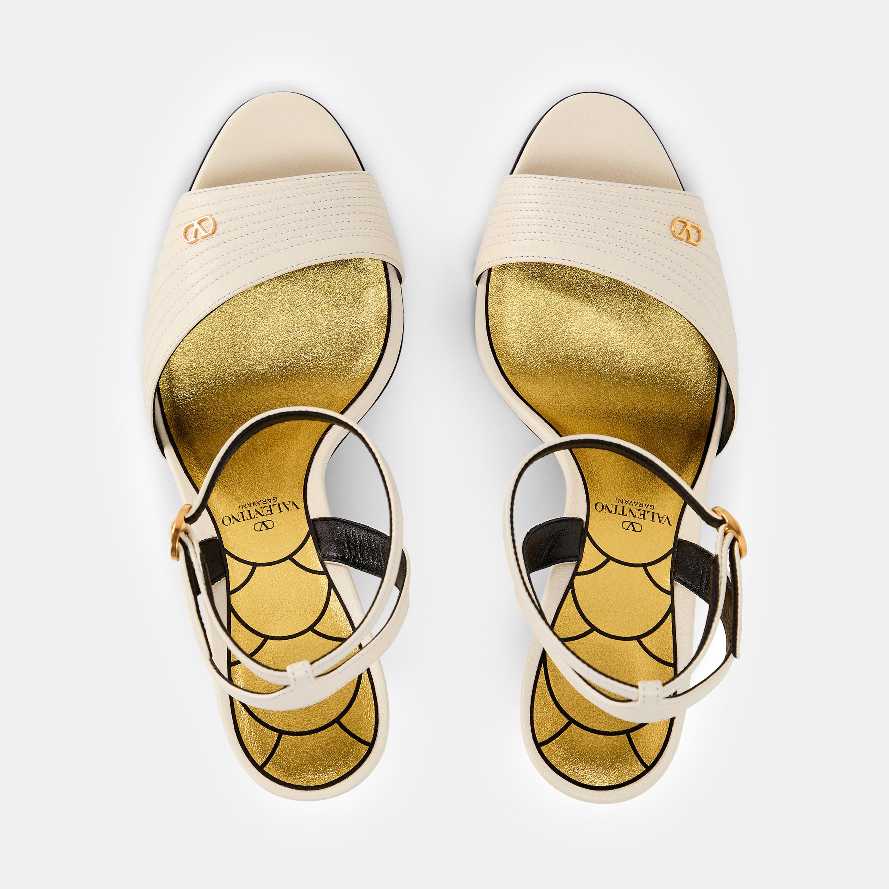 Ladycrush Laminated Nappa Sandals
