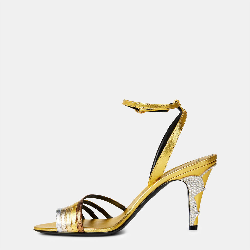 Ladycrush Laminated Nappa Sandals