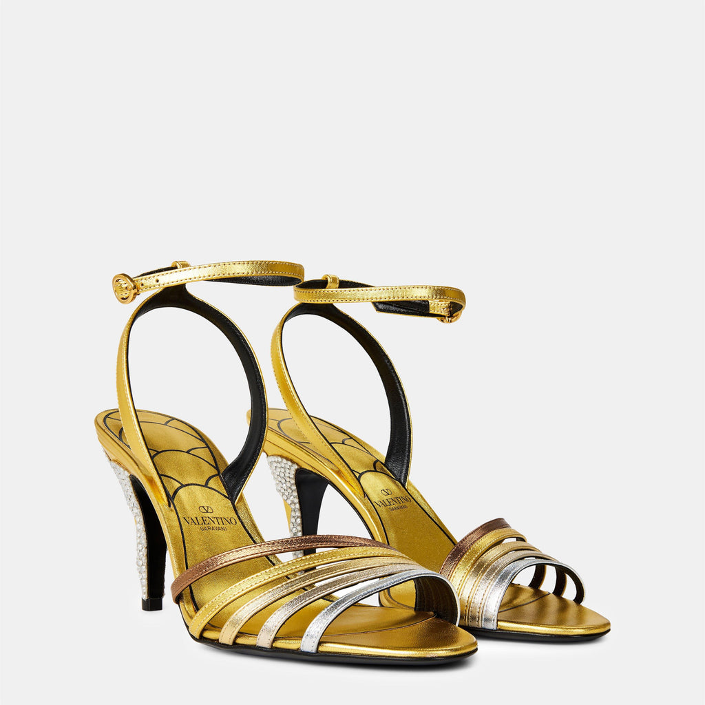 Ladycrush Laminated Nappa Sandals