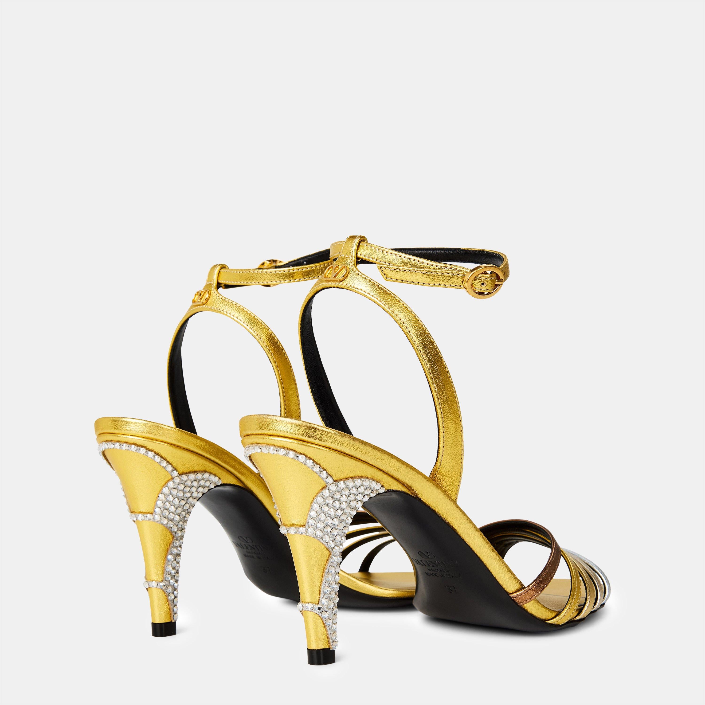 Ladycrush Laminated Nappa Sandals