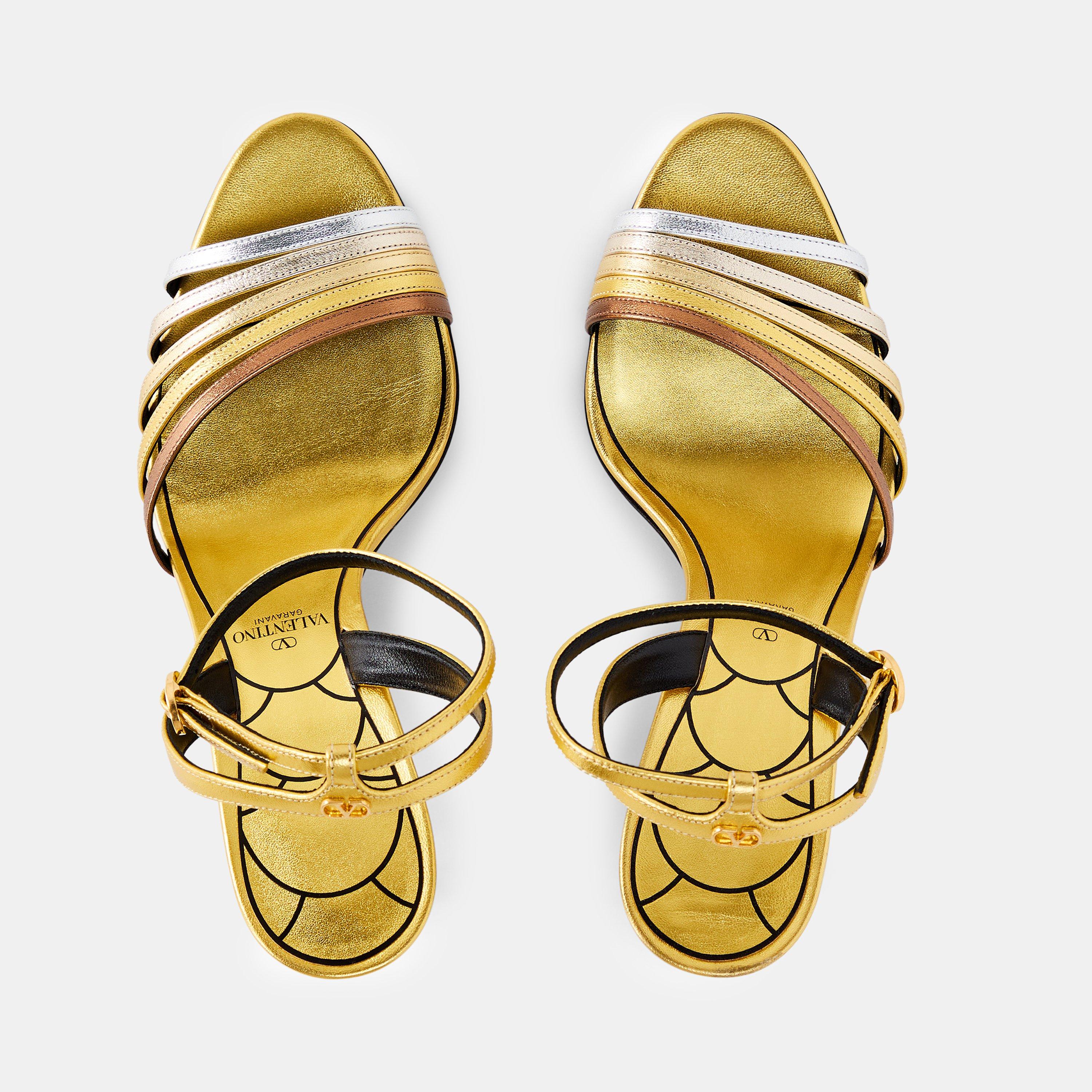 Ladycrush Laminated Nappa Sandals