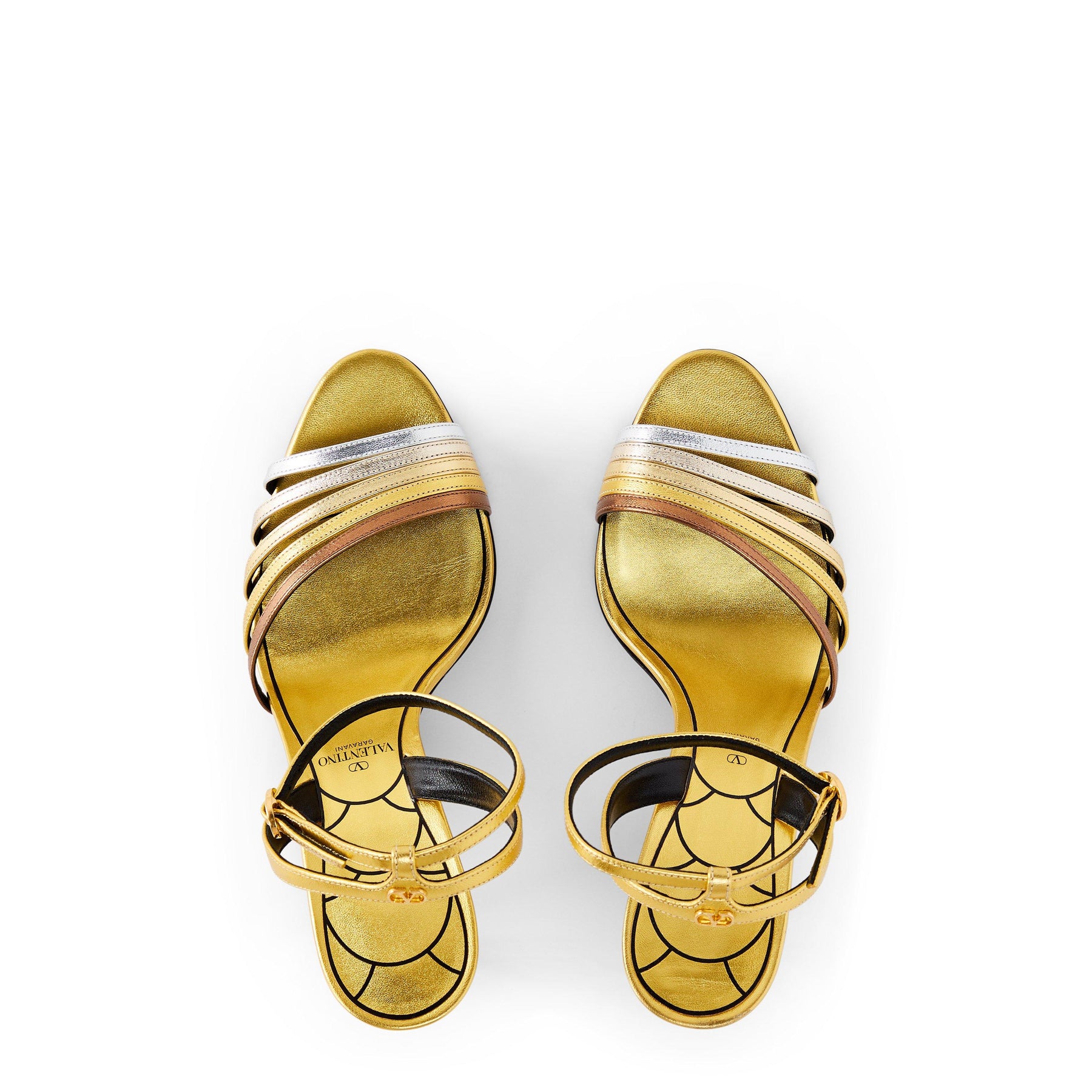 Ladycrush Laminated Nappa Sandals