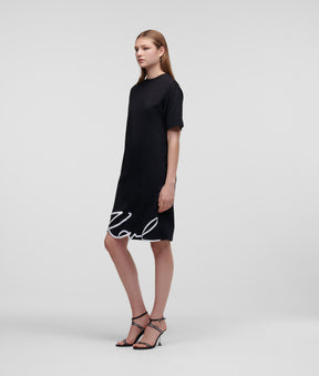 SIGNATURE HEM T-SHIRT DRESS