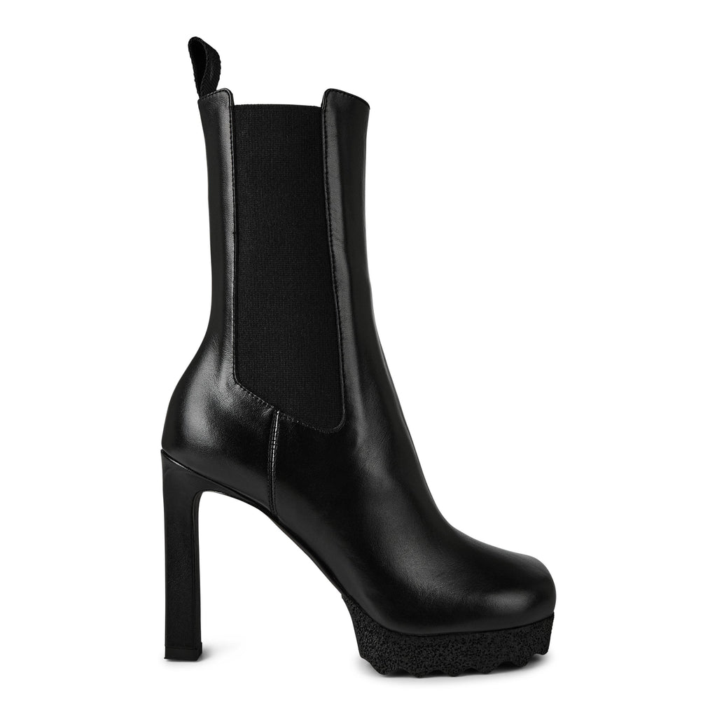 Calf Leather Sponge Heel Boots