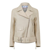 Women's Corpor Biker Jacket with Detachable Adjustable Belt