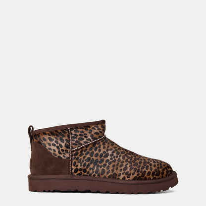 Ultra Mini Leopard Print Snug Boots