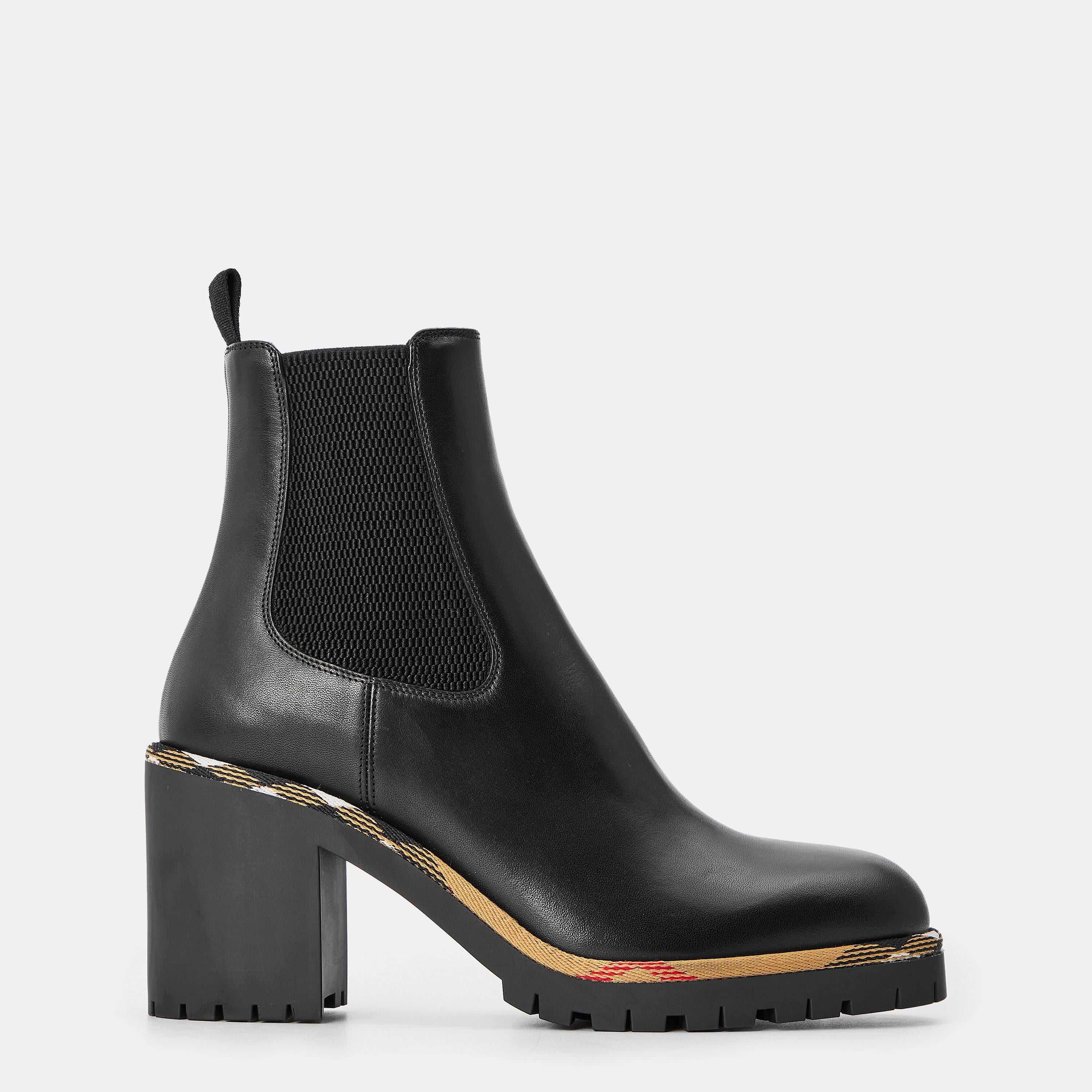 Burb Gravel Sculpted Heel Ankle Boots