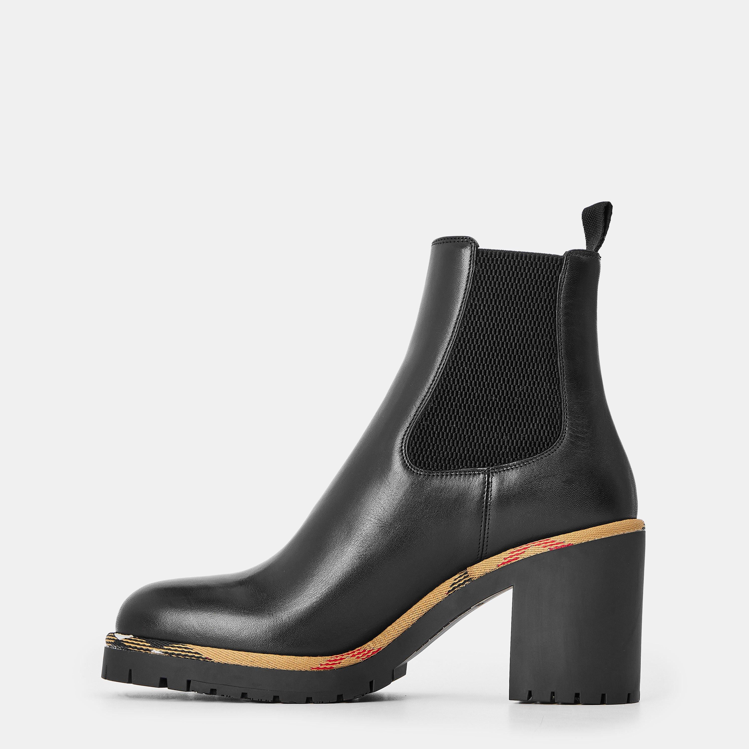 Burb Gravel Sculpted Heel Ankle Boots