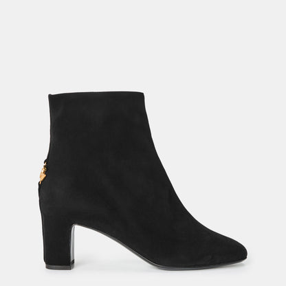 Structured Ankle Heeled Boots