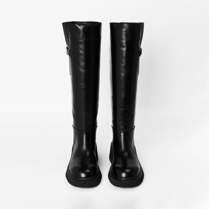 Inner Zip Knee High Boots