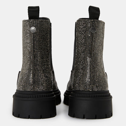 Moonlit Flat Ankle Boots