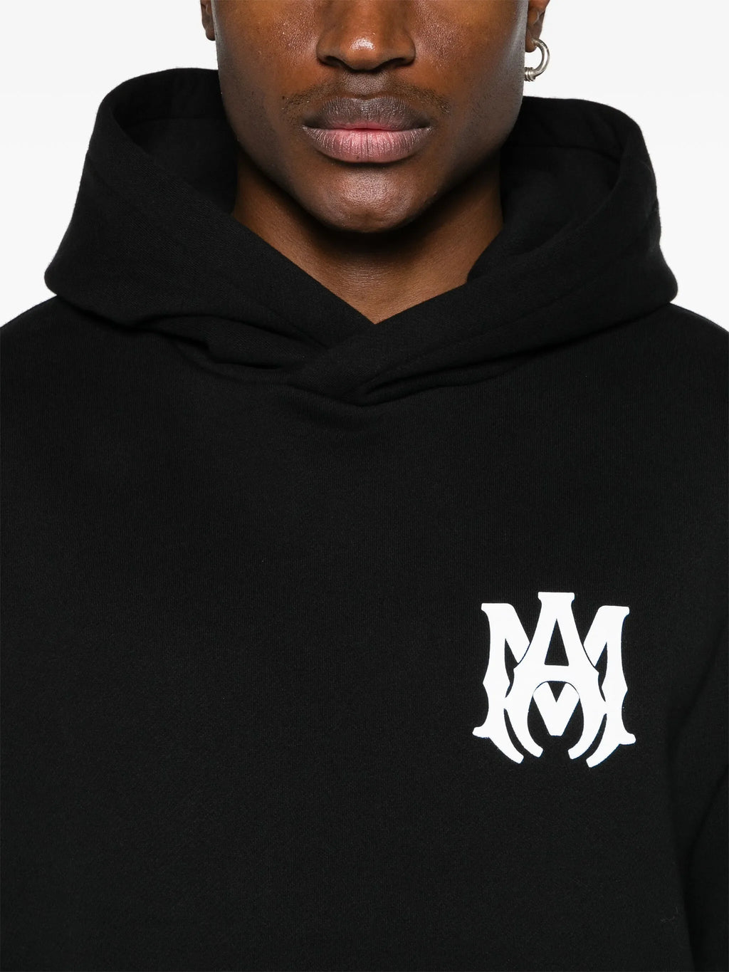 Amiri MA Core Logo Printed Hoodie in Black