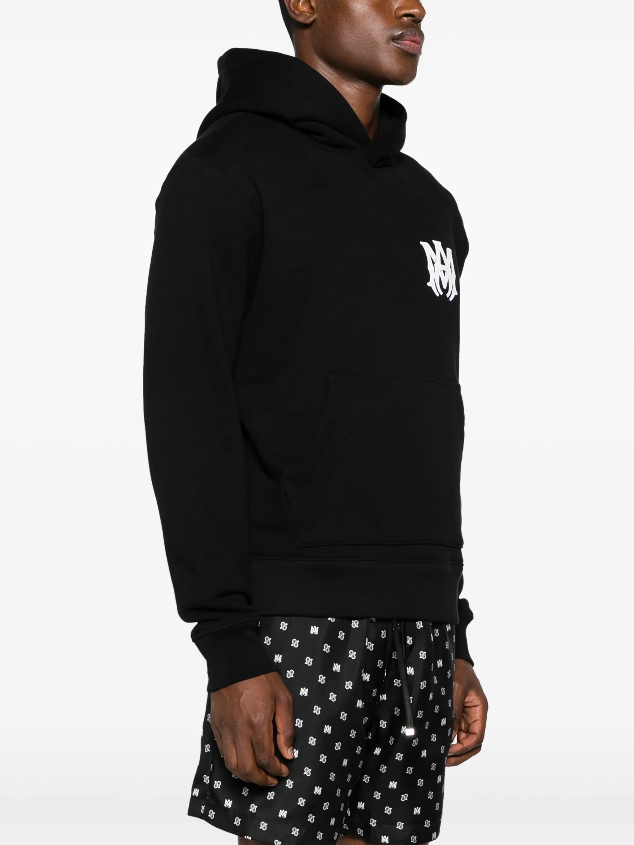 Amiri MA Core Logo Printed Hoodie in Black