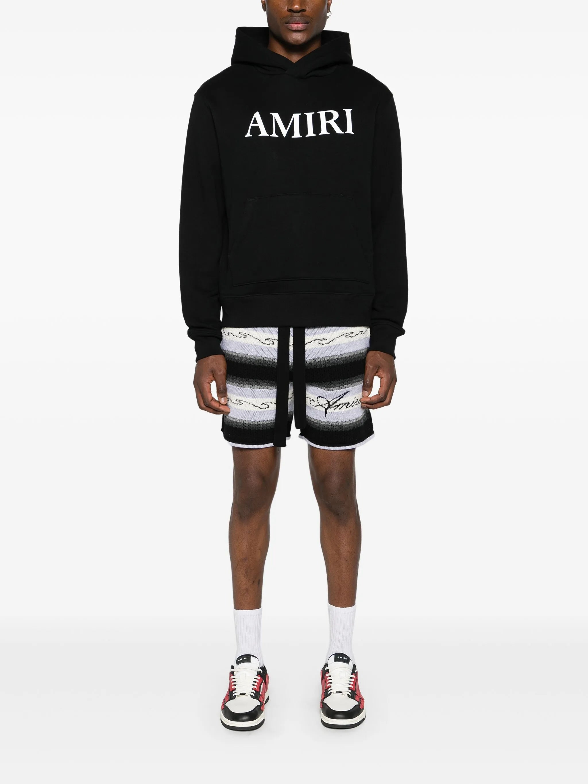 Amiri Core Logo Printed Hoodie in Black