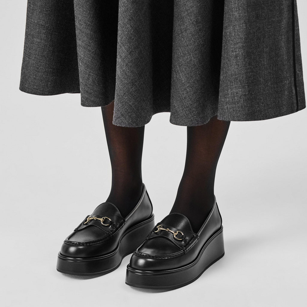 Horsebit Wedge Loafers