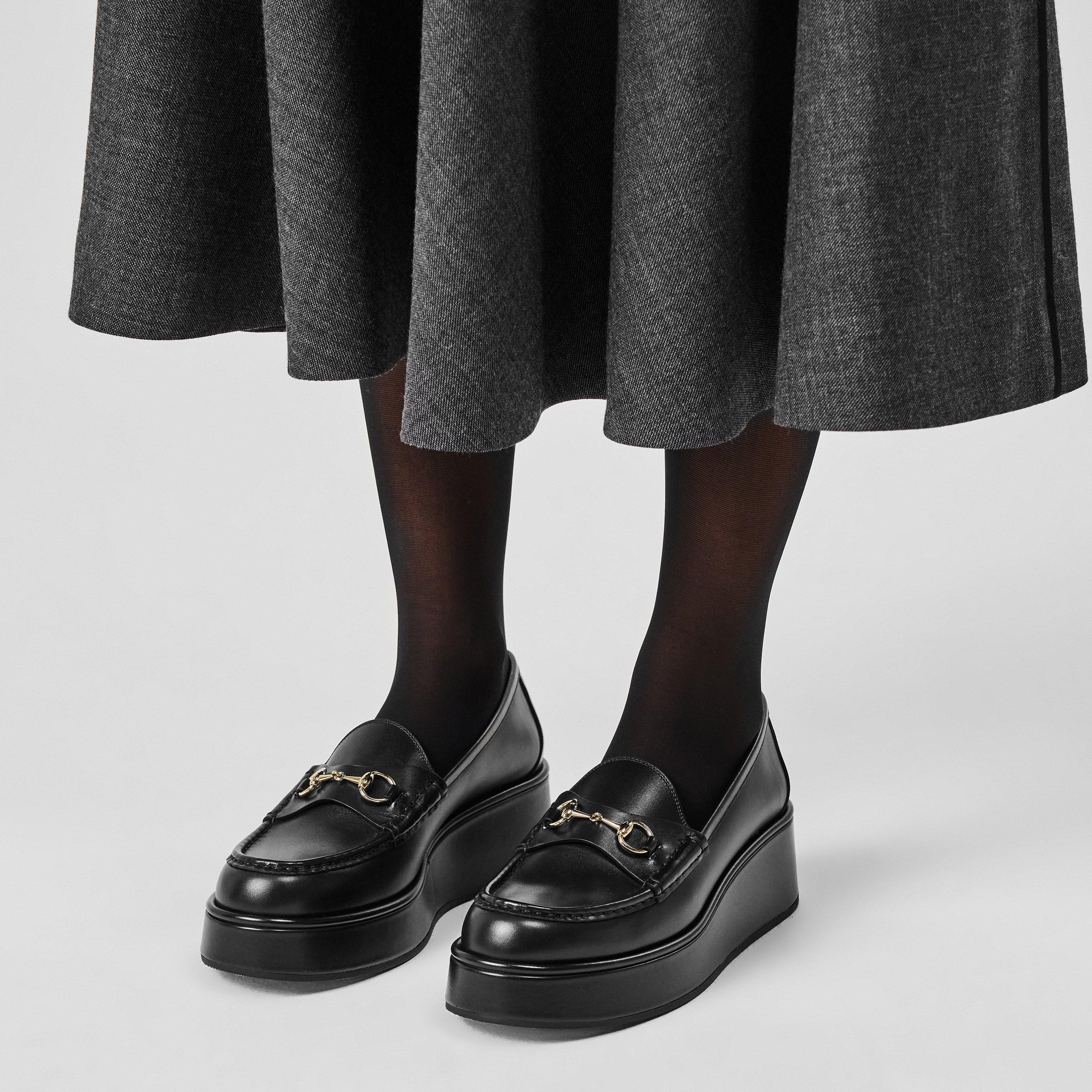 Horsebit Wedge Loafers