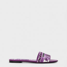 Embroidered Majolica Logo Sandals