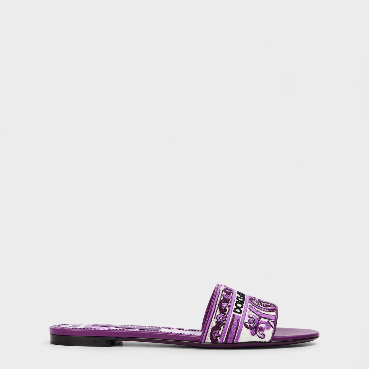 Embroidered Majolica Logo Sandals