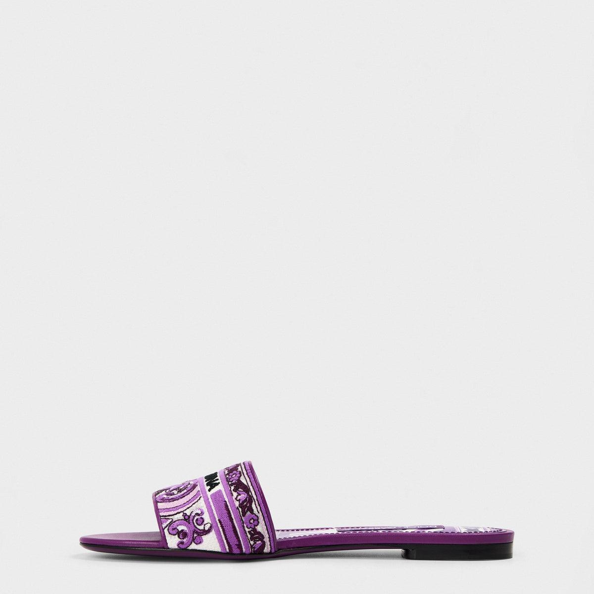 Embroidered Majolica Logo Sandals