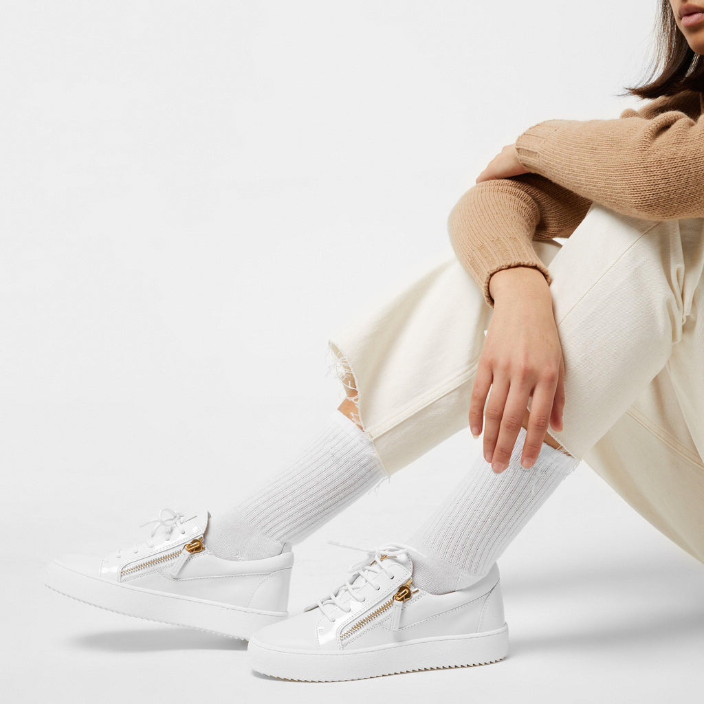 May Leather Low Top Trainers