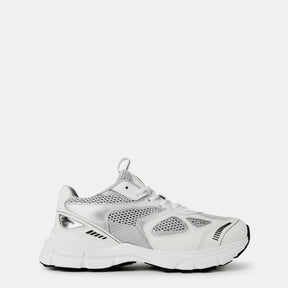 Women's Marathon Leather And Mesh Trainers