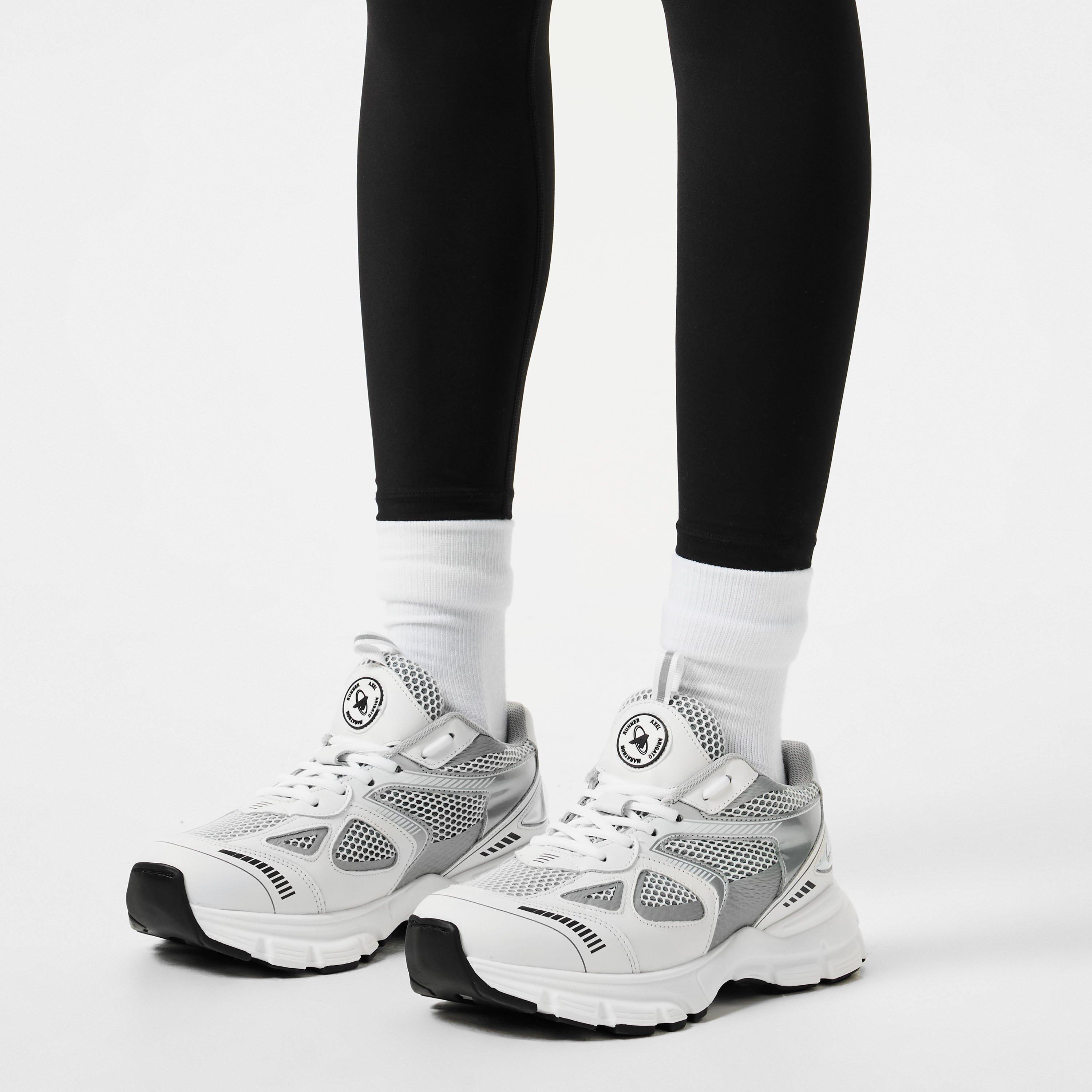 Marathon Leather And Mesh Trainers