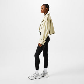 Women's Marathon Leather And Mesh Trainers