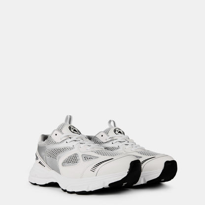 Marathon Leather And Mesh Trainers