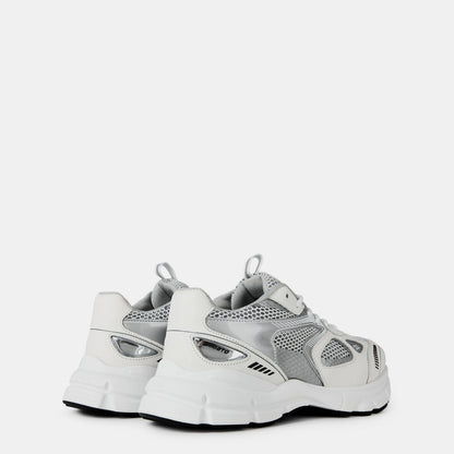 Marathon Leather And Mesh Trainers