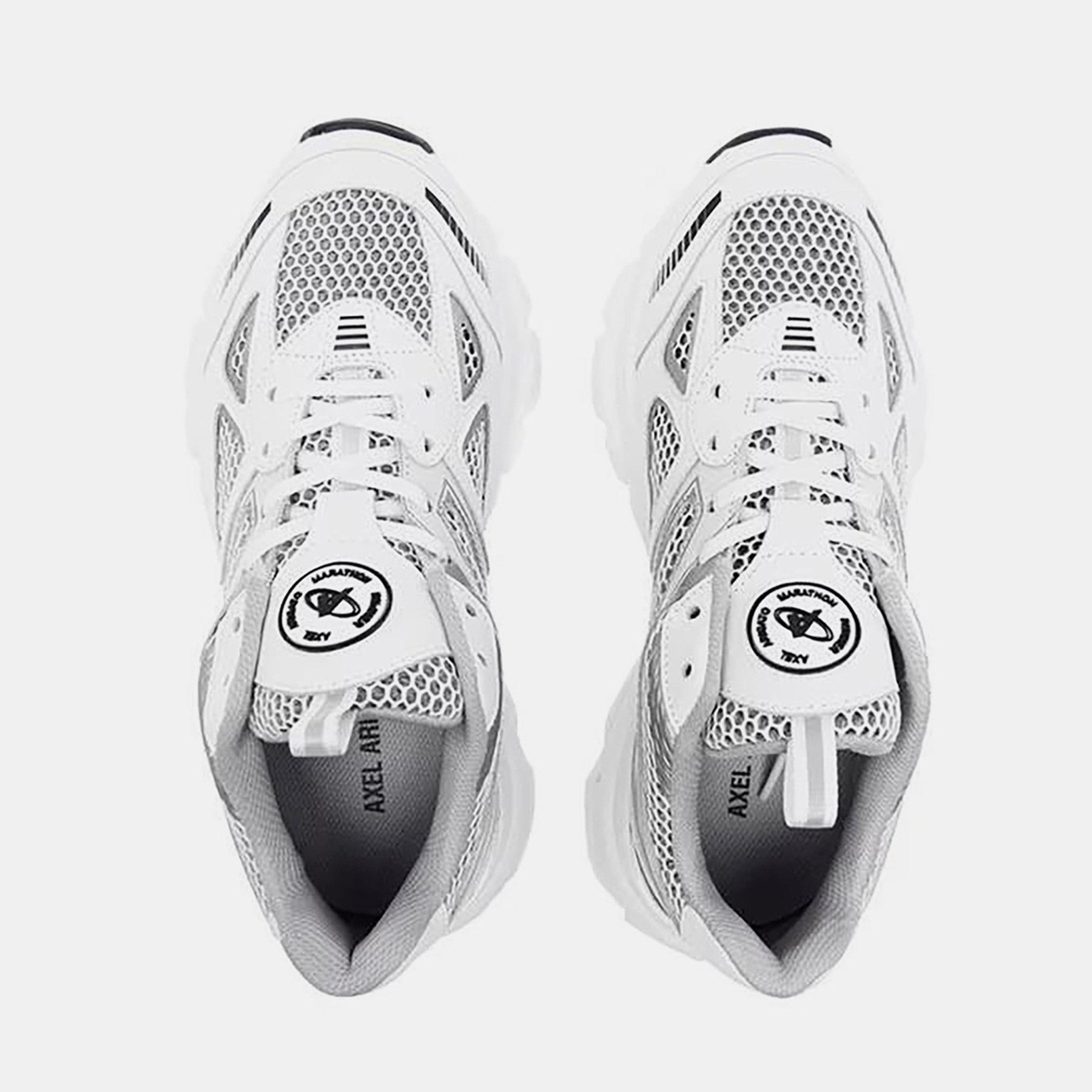 Women's Marathon Leather And Mesh Trainers